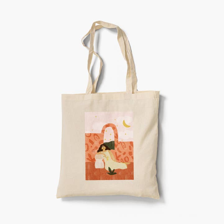 Alja Horvat d.o.o. - Wholesale Tote Bag - Women's - Hour Watch 100% Organic Cotton Tote Bag