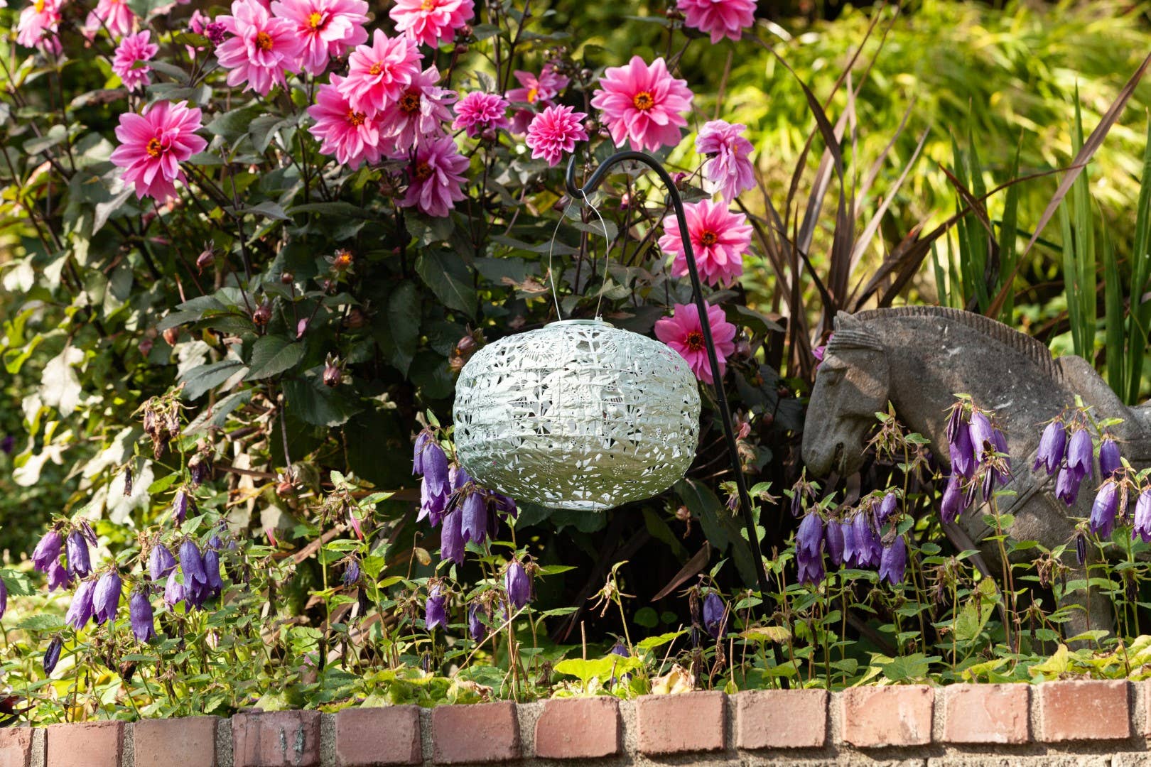 Allsop Home & Garden - Wholesale Outdoor/Lawn Light - Stella Square Sunflower 11" Solar Lantern - Sage15