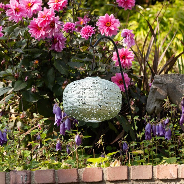 Allsop Home & Garden - Wholesale Outdoor/Lawn Light - Stella Square Sunflower 11" Solar Lantern - Sage15