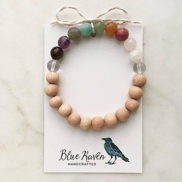 Blue Raven Handcrafted - Vendita all'ingrosso Bracciale per aromaterapia - Skinny | Fertilità | Healing Aromaterapia Bracciale Diffusore