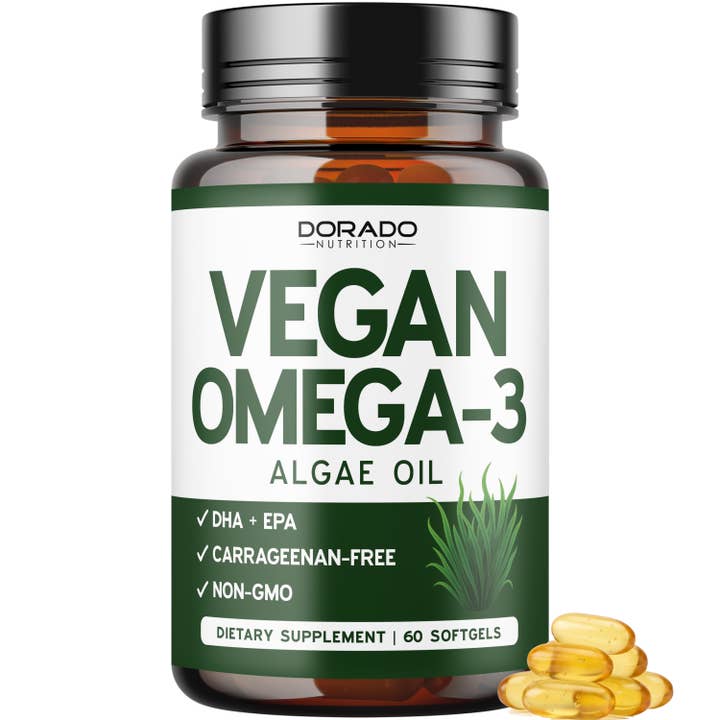 Vegan Omega 3 Algae Oil DHA EPA Supplement 60 Softgels for wholesale by Dorado Nutrition