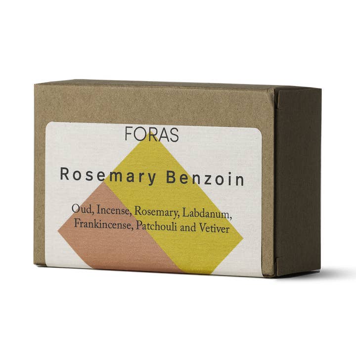 Rosmarin-Benzoe-Seifenstück für den Großhandel von Foras Fragrance & Skincare