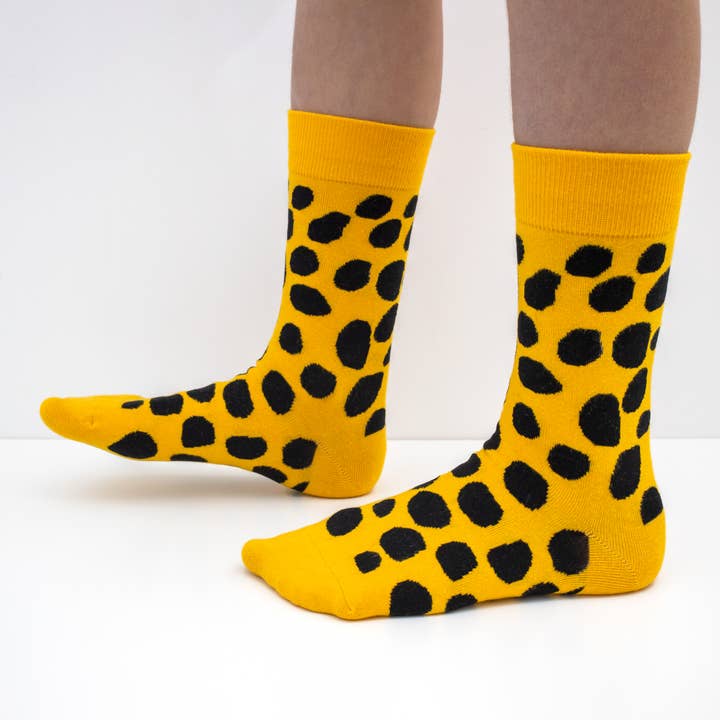 SARAH CORYNEN - Vendita all'ingrosso Calzini - Unisex - LEOPARD - CALZINI GIALLI - taglia 38/42