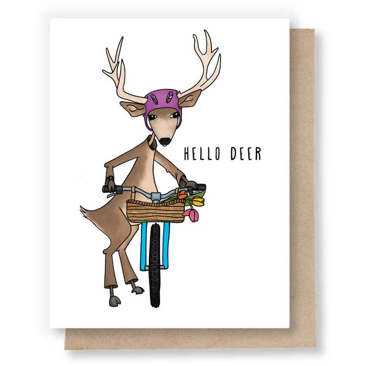 Hello Deer (Note Card) for wholesale by Sweet Pea Cole