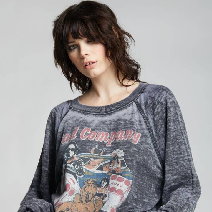 301620 - Bad Company Rock 'N' Roll LS Sweatshirt for wholesale by Recycled Karma