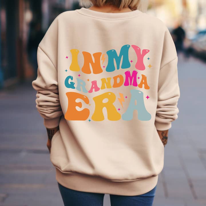 Grandma Era Sweatshirt - Gift For Mom & New Grandma for wholesale by Made by Dom Designs
