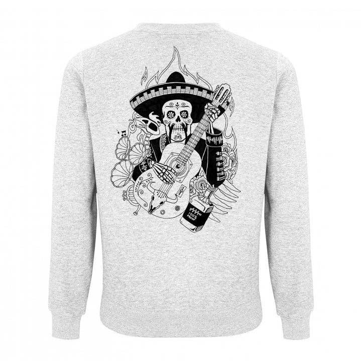 Sudadera blanca Día de Muertos para venta al por mayor de Audio Architect Apparel