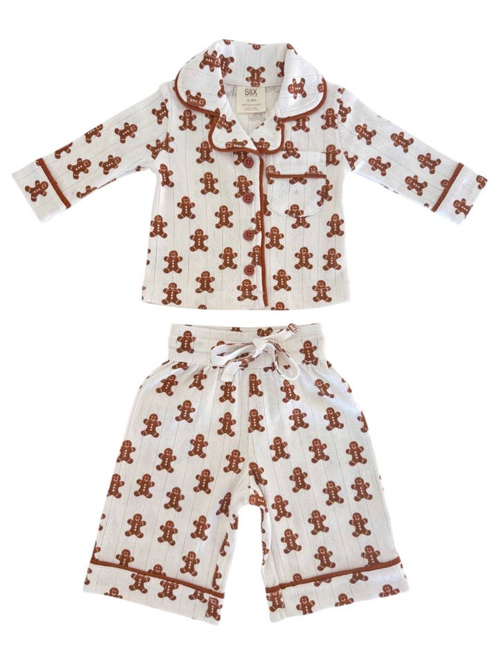Gingerbread / Organic Pointelle Lounge Set for wholesale by SIIX Collection