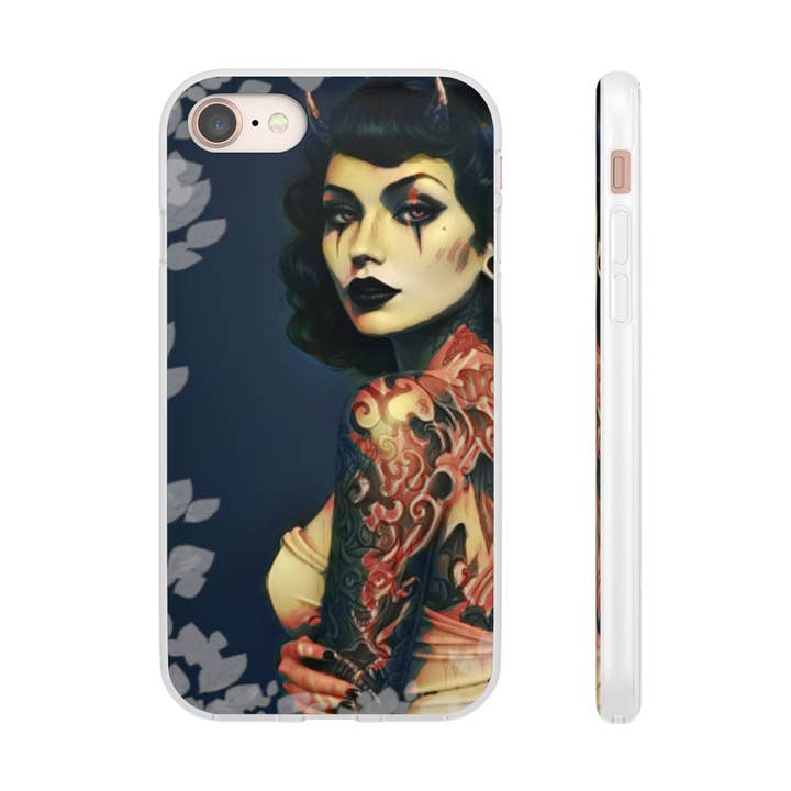 Devilish Beauty Flexi Phone Case for wholesale by Studio 653 Clothing Co