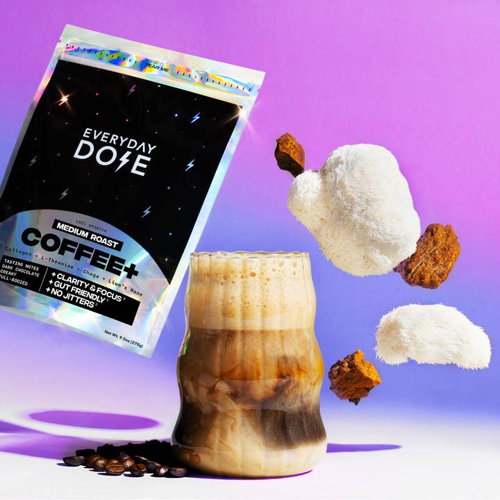 Everyday Dose - Wholesale Instant Coffee/Espresso - Everyday Dose Mushroom Coffee+ Medium Roast: Focus & Energy2