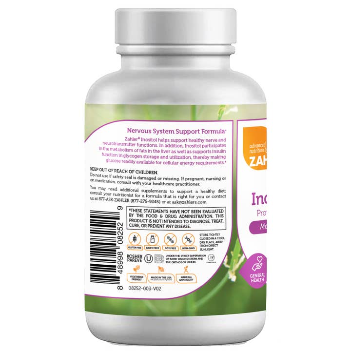 Advanced Nutrition by Zahler - Wholesale Oral Supplement/Vitamin - Inositol 1000 MG Capsules