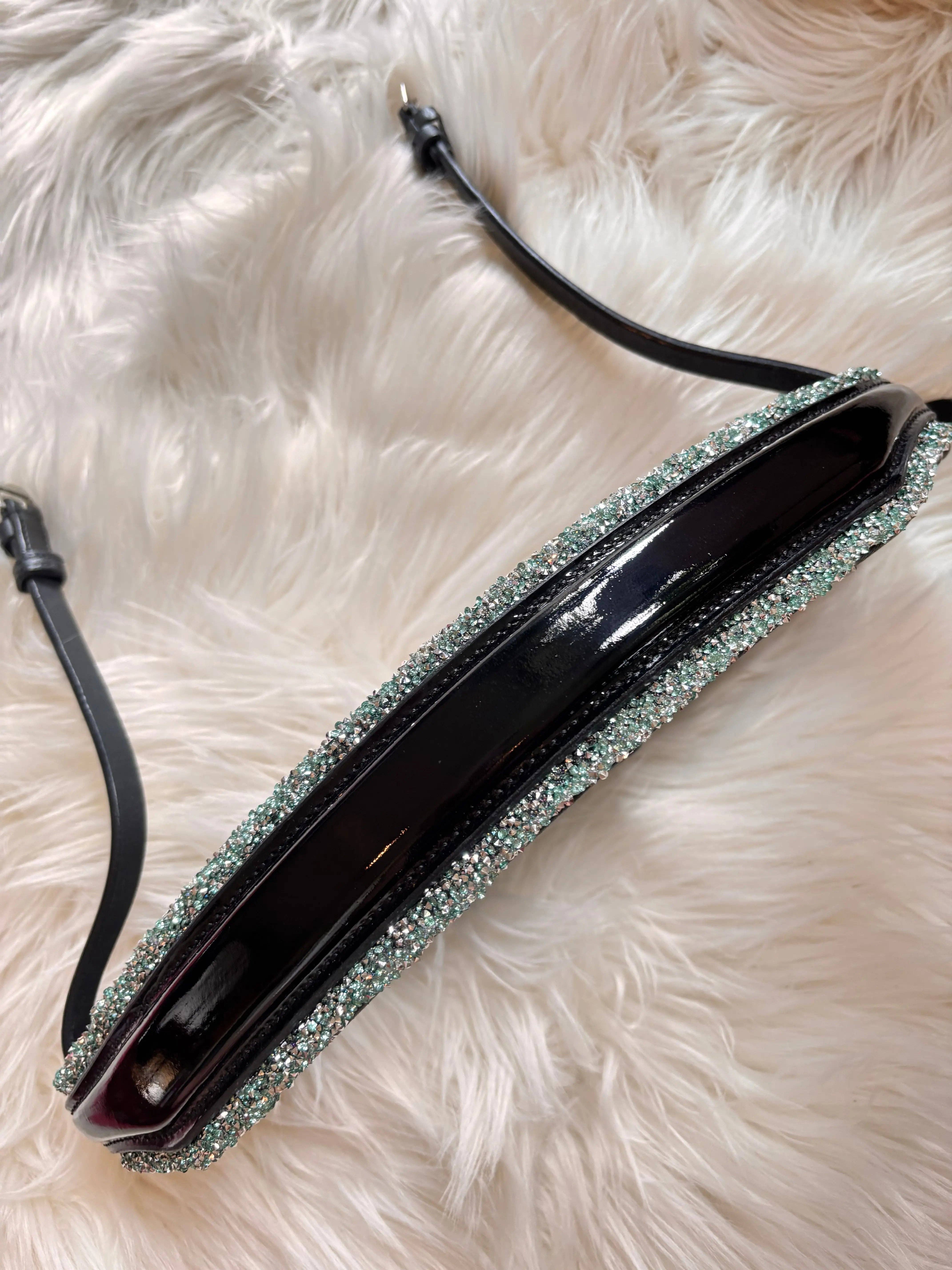 CR Harmonyequestrian - Wholesale Horseback Riding Gear - Noseband Mint Crystal1