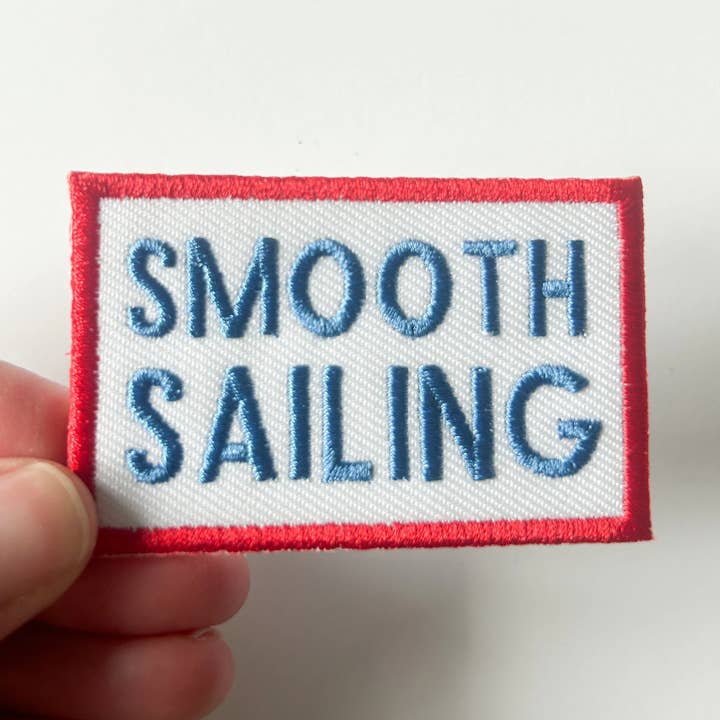 Smooth Sailing Embroidered Iron-On Patch and other Purchase Wholesale custom patches. Free Returns & Net 60 Terms on Faire trending on Faire.