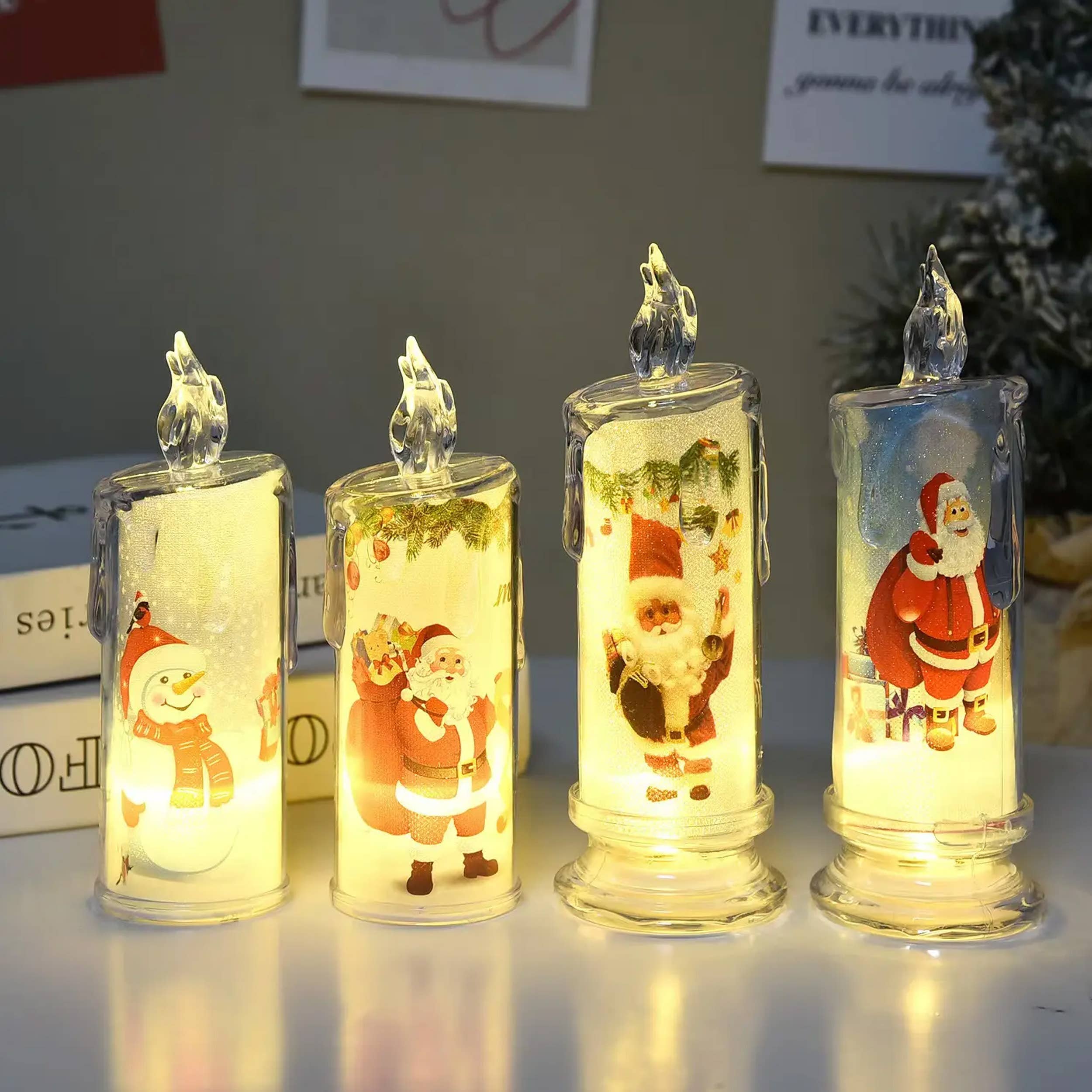 La Bella Monte - Venta al por mayor Luces nocturnas - Velas sin llama para decoración navideña - Surtido1