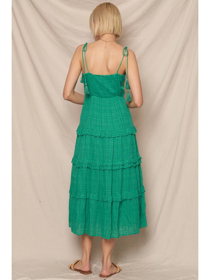 En Crème - Wholesale Dress - Women's - Tie Shoulder Embroidered Dress 12