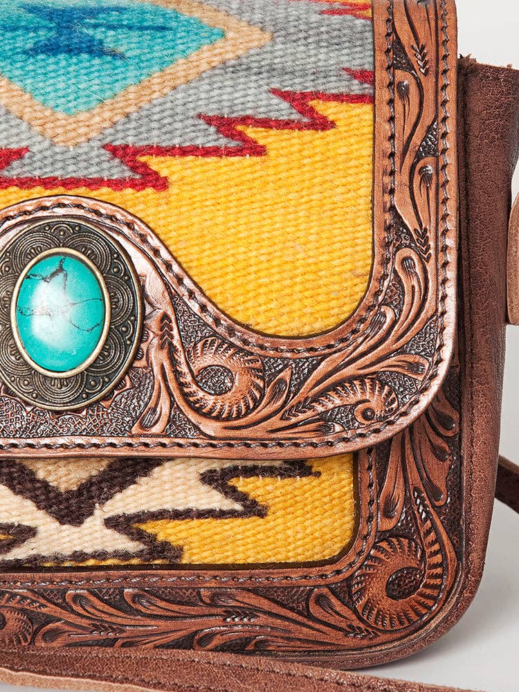 LS Western - Vente Sac à bandoulière – femme - Sac bandoulière en cuir véritable western pour femme LC-ADBG8247