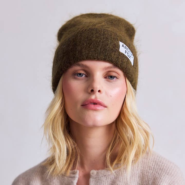 Arctic Fox & Co. - North America - Wholesale Beanie - Unisex - The Mohair Beanie - Khaki Green - FW253