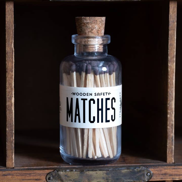 Made Market Co. – wholesale Matches – Mini Apothecary Vintage Brown Matches0