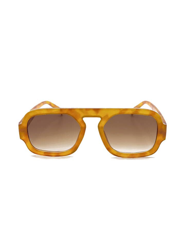 L&S Retro Aviator Sunglasses in Vintage Tort for wholesale by Angels Whisper Accessories