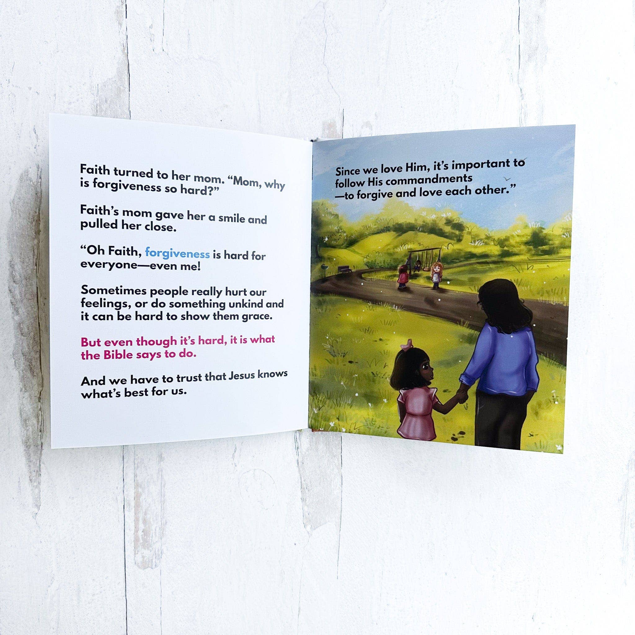 EllyandGrace - Vente Poupée – enfant - Ensemble de livres sur la foi, la grâce, l'espoir, une poupée en lin et un livre chrétien20