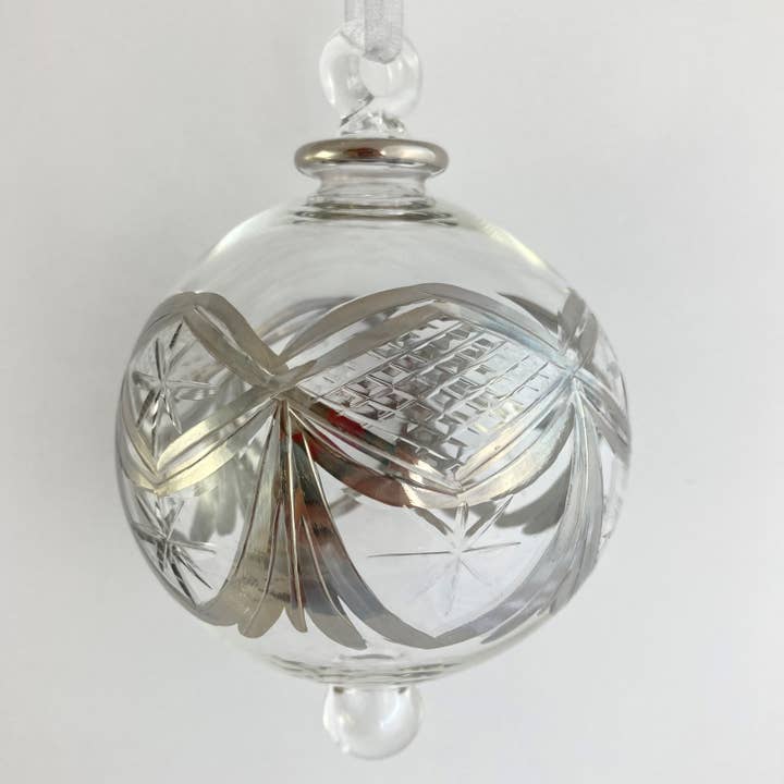 Blown Glass Ornament - Silver Garland for wholesale by Dandarah