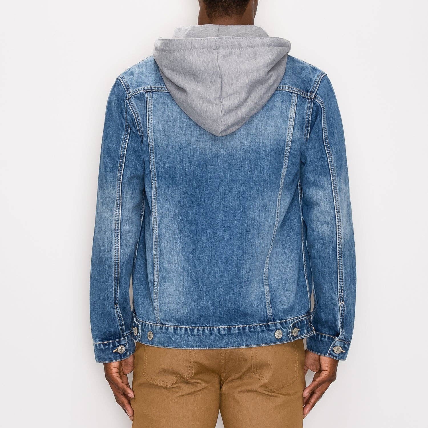 Victorious - Wholesale Denim Jacket - Men's - DK109 LAYERED HOODED DENIM JACKET (OPEN PACK)4
