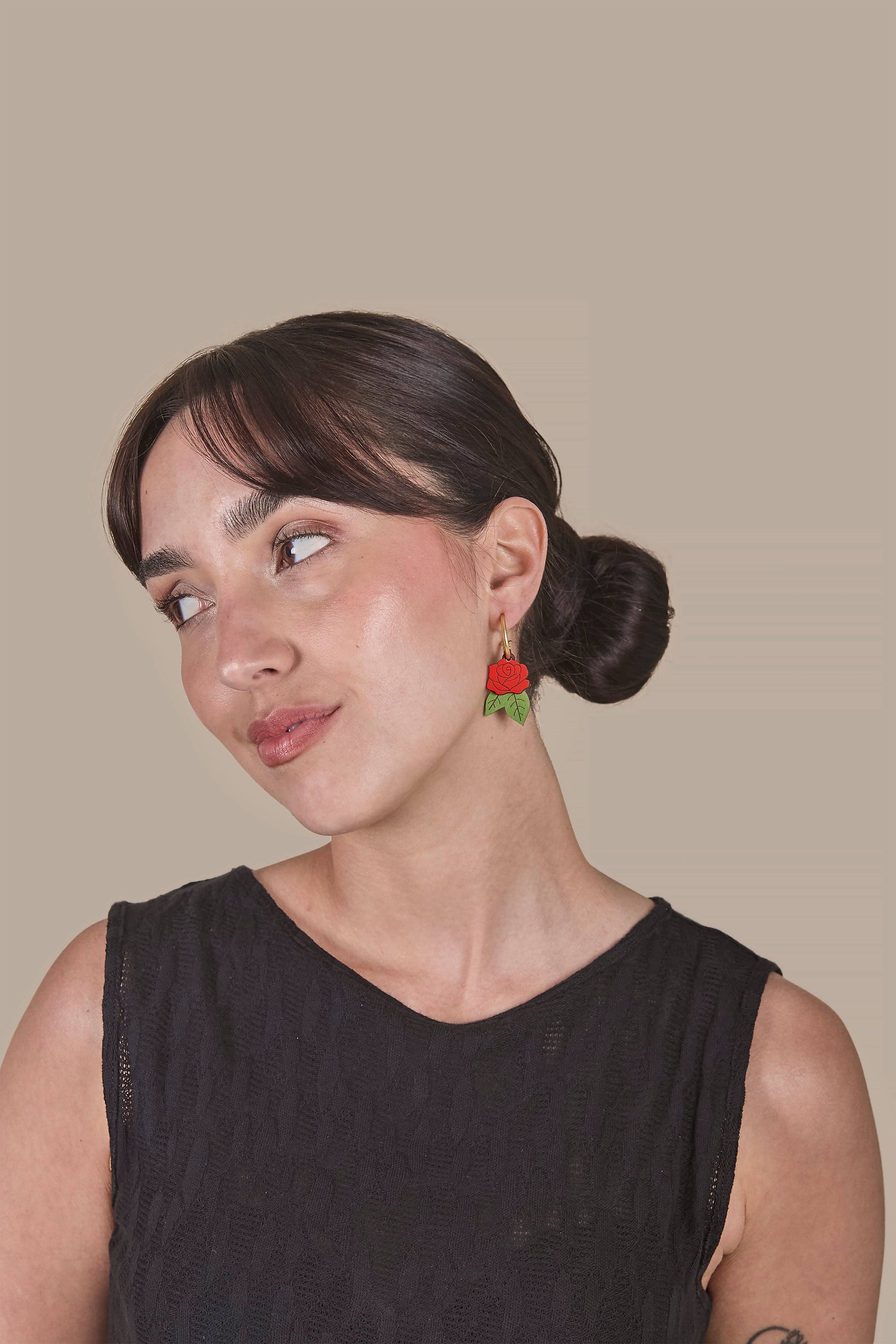 Materia Rica ☀️ - Wholesale Dangle Earrings - Rosa Rosae Earrings1