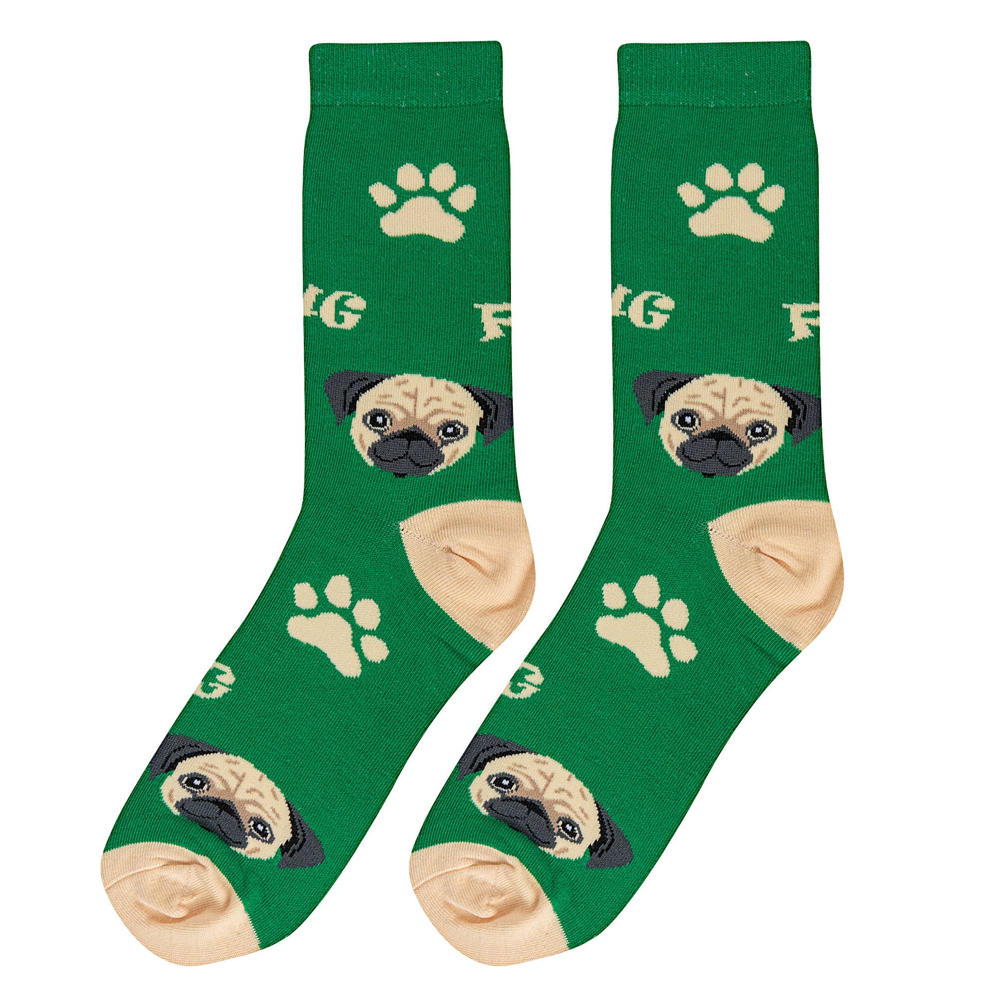 Crazy Socks - Wholesale Socks - Women's - Crazy Socks - Womens Crew - Pug0