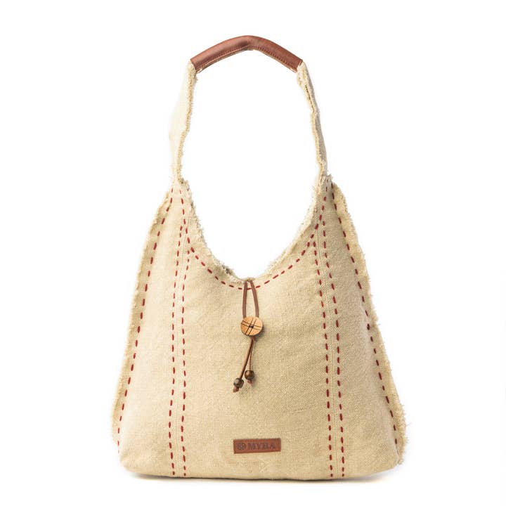Sac à bandoulière Desert Loom en jaune récolte pour la vente par Myra Bag