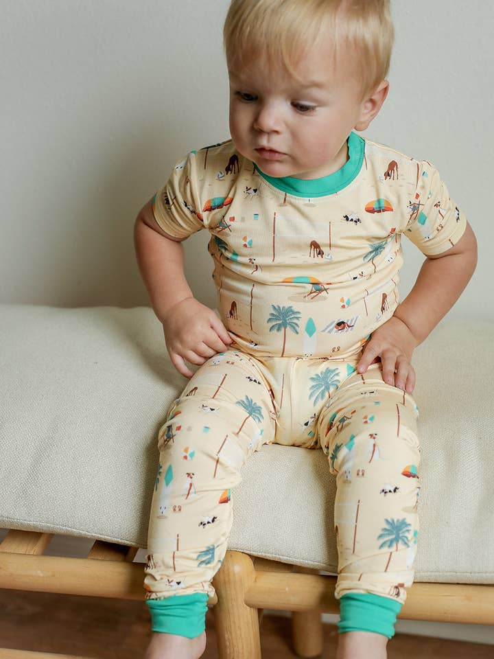 Strand Hund 2 Piece Bambu Pyjamas Set för wholesale av Southern Slumber
