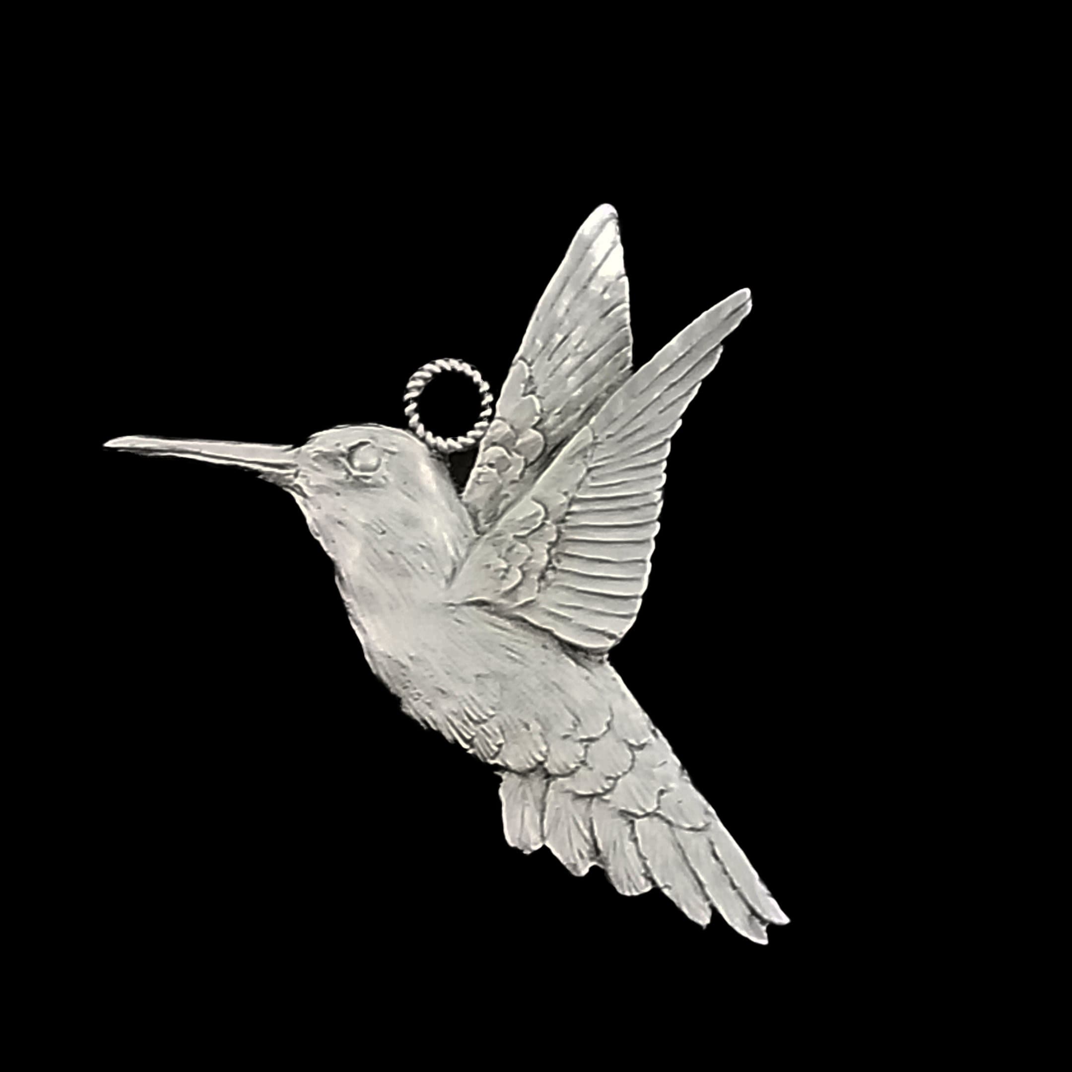 Schumann Sculpture - Vente Objets de décoration - Décoration en étain en forme de colibri, figurine de colibri, art de colibri1