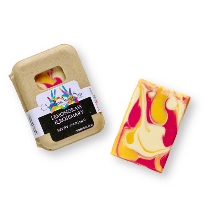 Lemongrass & Rosemary Bar Soap for wholesale by Gifted Hands Artisan Soap