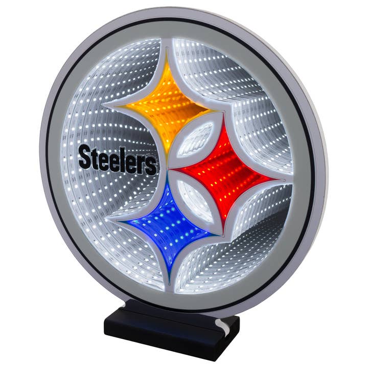 NFL PITTSBURGH STEELERS LED INFINITY LOGO LIGHT for wholesale by Sporticulture
