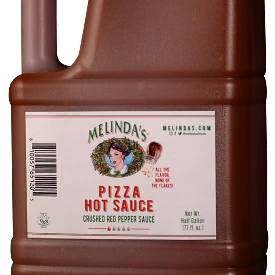 Melinda’s Foods, LLC - Wholesale Sauce - Melinda's Pizza Hot Sauce Half Gallon Case