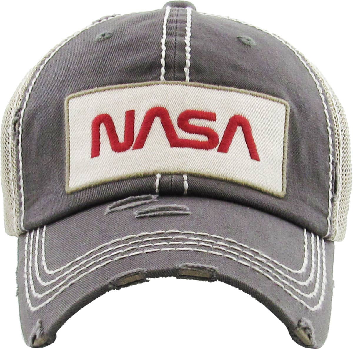 KBETHOS - Vente Casquette trucker – homme - Dos en maille vintage de la Nasa6