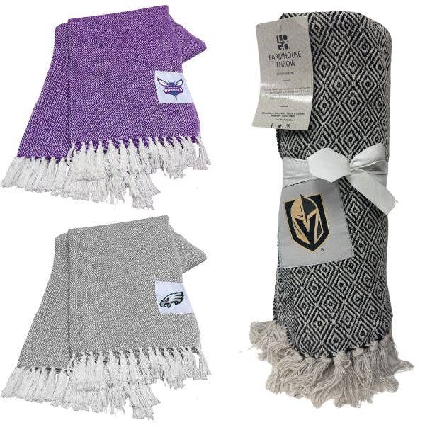 Las Vegas Knights Blankets - 50"x60" - The Farmhouse Throw for wholesale by St. Louis Wholesale LLC