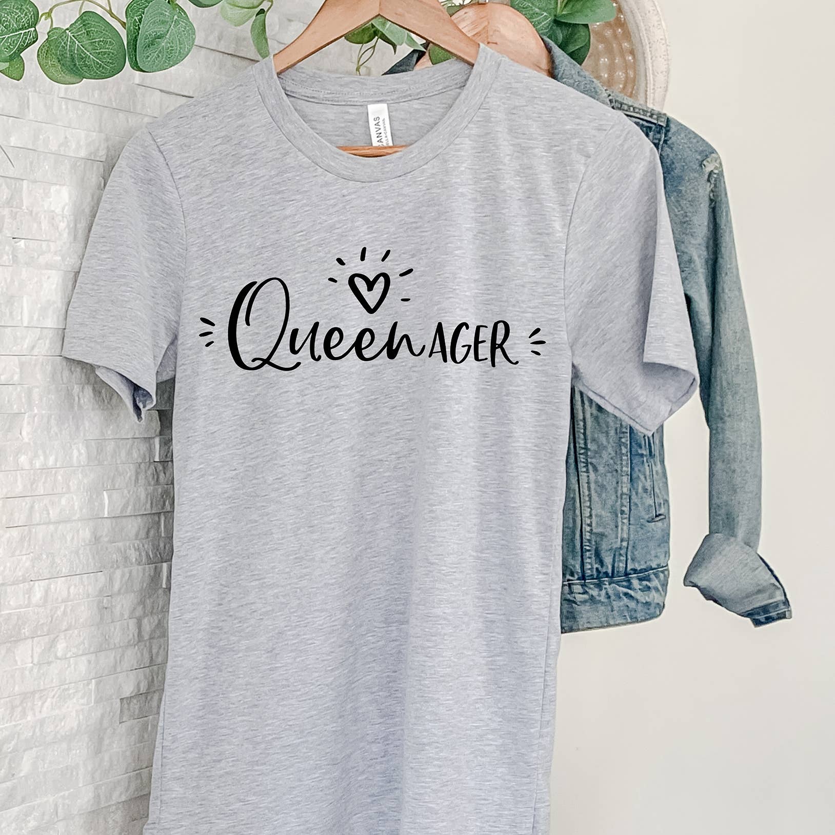 Zoe Creative Co - Wholesale Screen Printed T-Shirt - Women's - Queenager T-Shirt Senior Woman Young Grandmother Tee Shirt15
