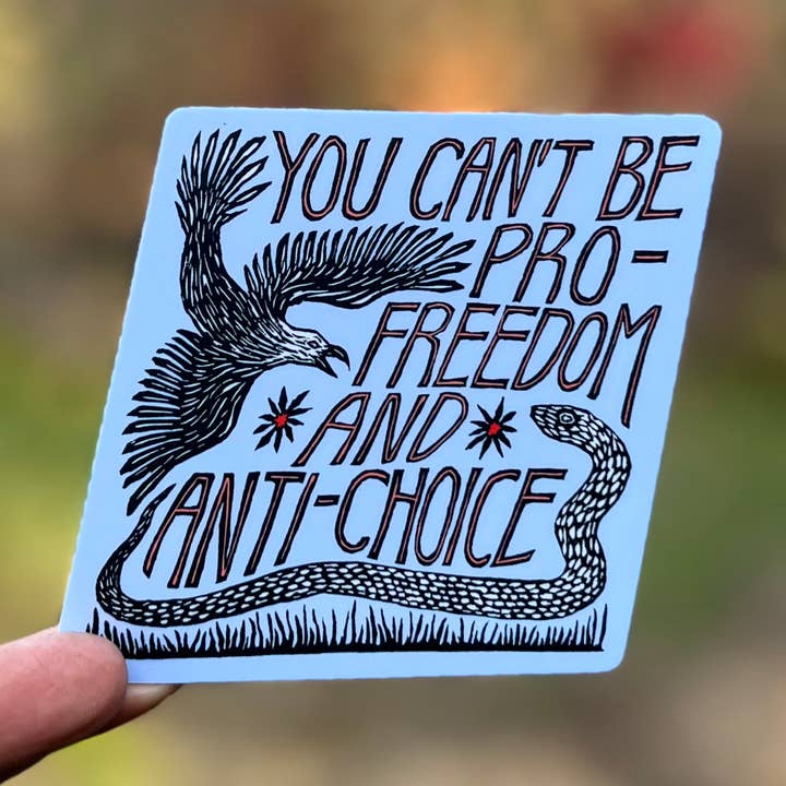 Autocollant Pro Choix | droits reproductifs vinyle mat pour la vente par stickiemi
