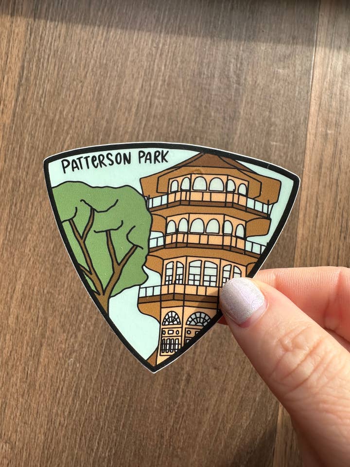Patterson Park Baltimore Maryland Badge Vinyl Sticker for wholesale by the letters mdn