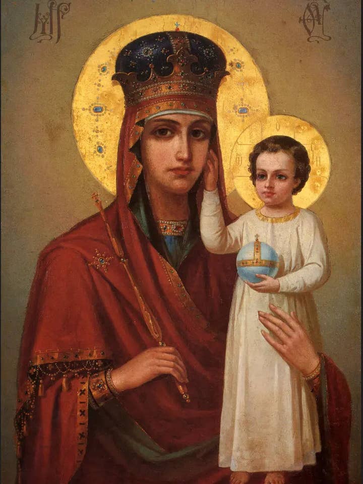 Ortodoks ikon af Guds Moder "Se på ydmyghed" – Mirakuløst Maria-ikon for engroshandel hos Iconsofsaints