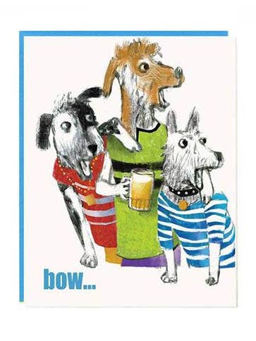 Hermosa tarjeta de cumpleaños Bow WOW para venta al por mayor de Artiphany