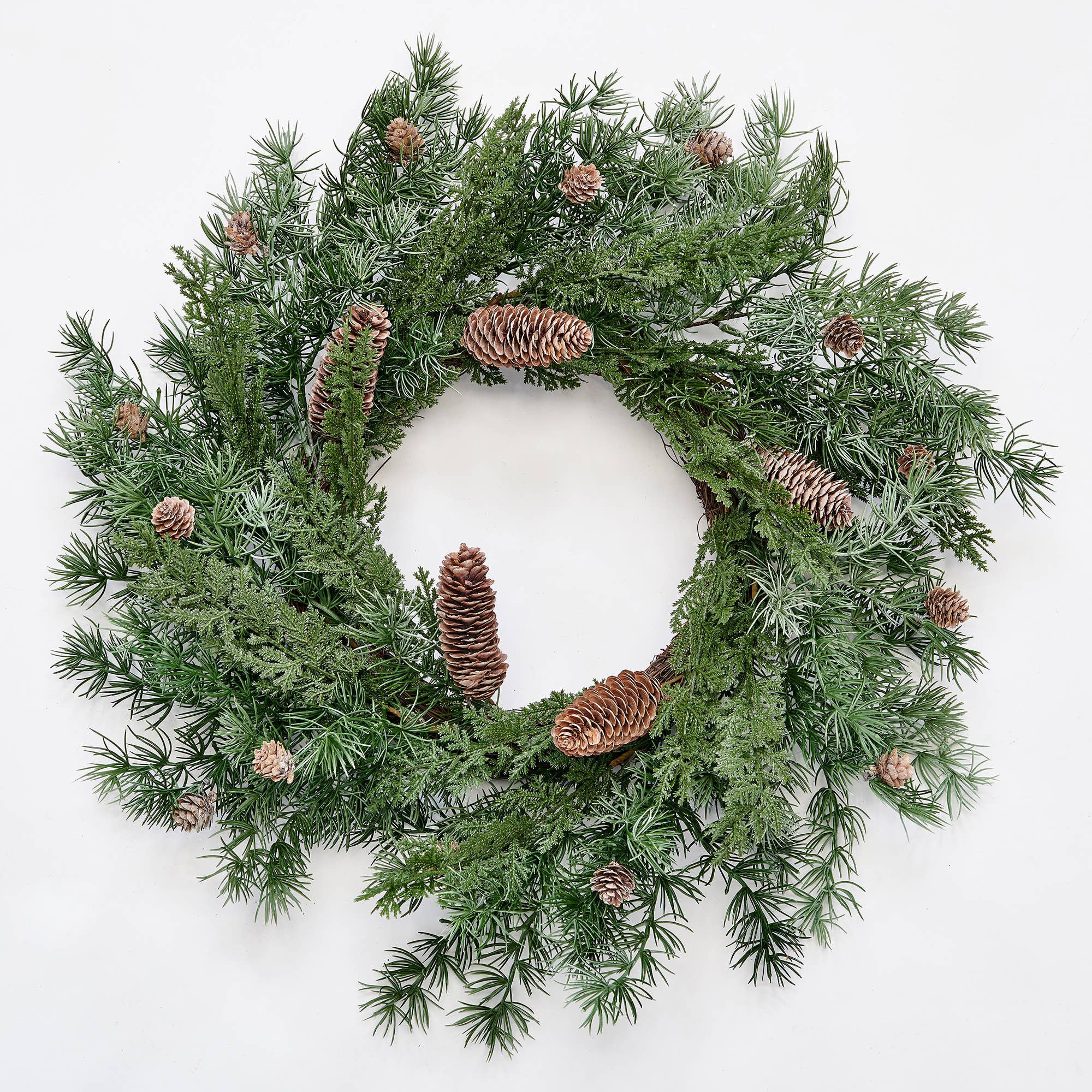 WORTH IMPORTS - Wholesale Wreath - 24" Pine & Pine Cones Wreath0