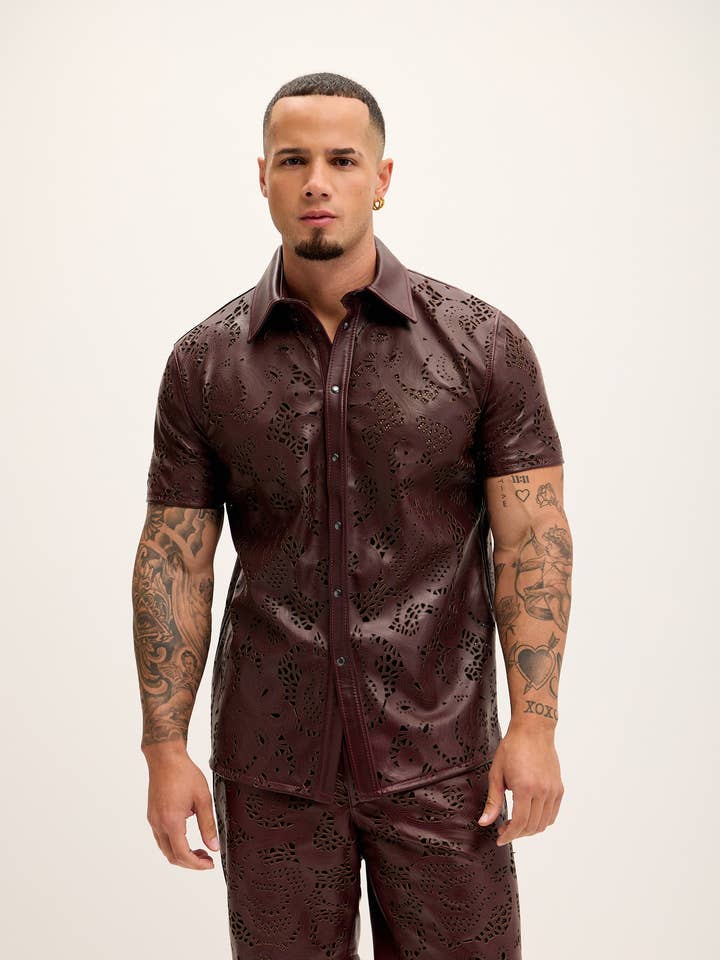 Camicia in Pelle Laserata - Vino per la vendita all'ingrosso da parte di Ron Tomson