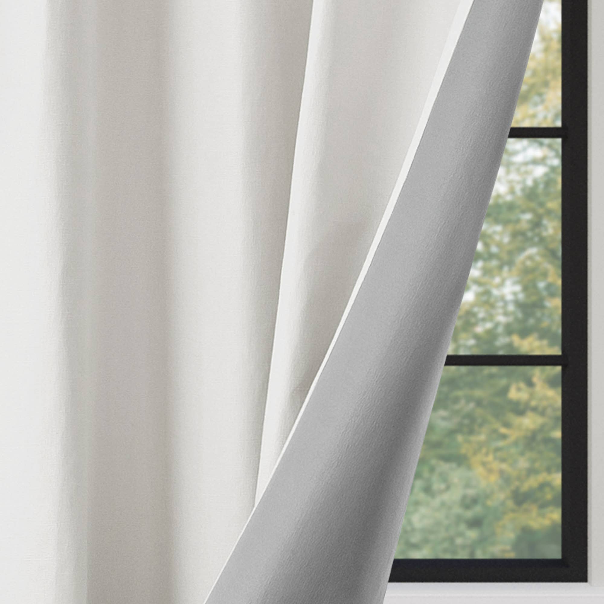 Awesome Home – Großhandel Vorhang – Verdunkelungsvorhänge mit Leinenstruktur und Ösen, 2 Paneele60