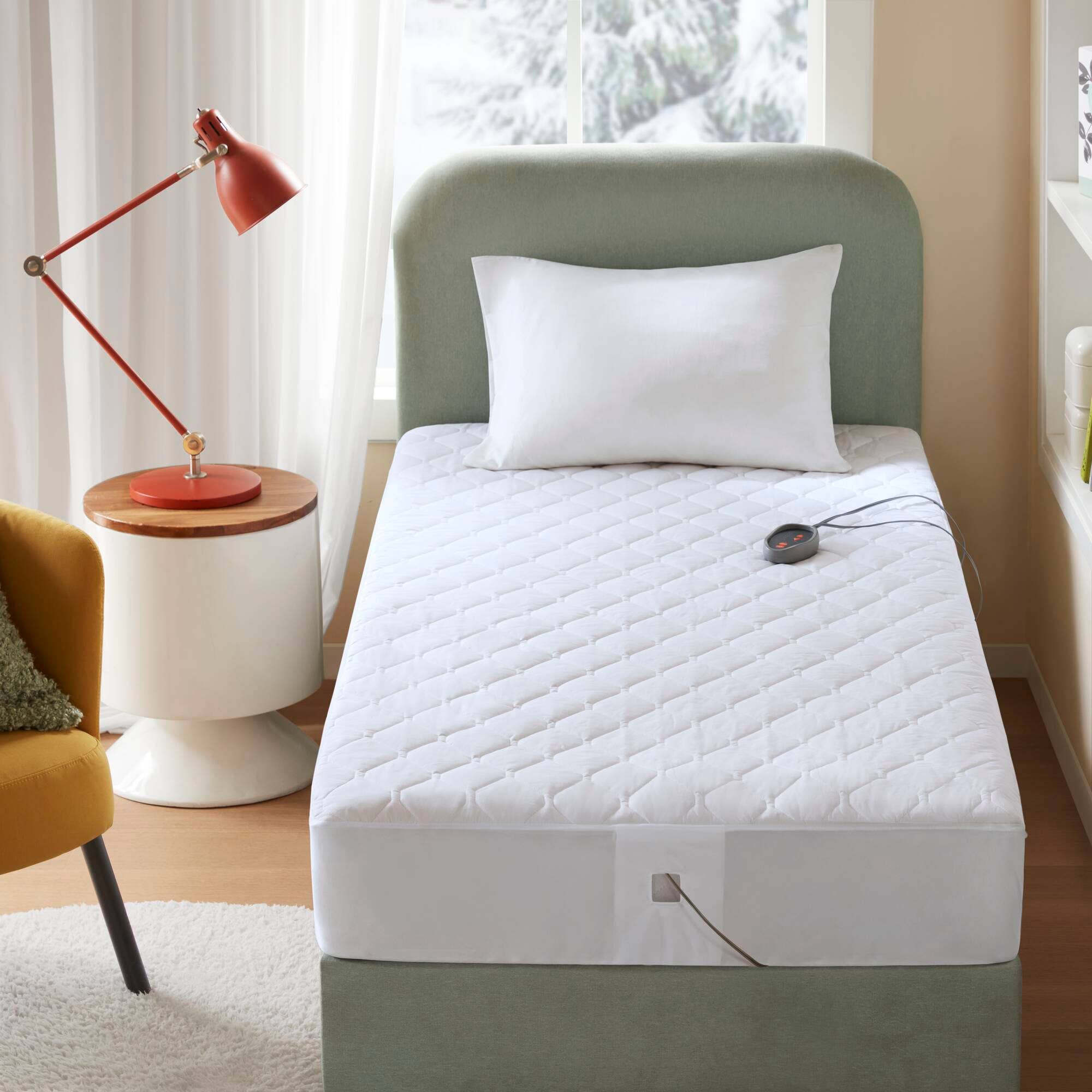 Olliix - Wholesale Mattress Pad/Protector - 20-Heat Setting Electric Heated Mattress Pad1