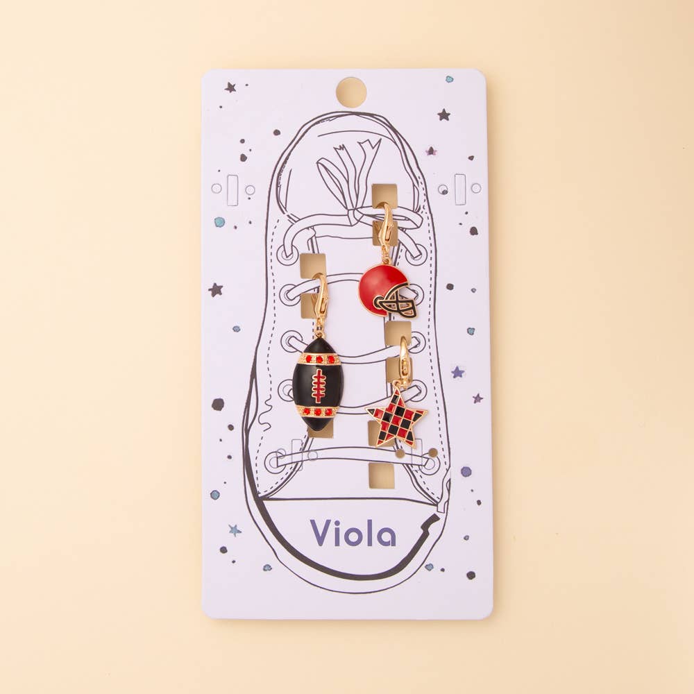 SP Sophia Collection - Wholesale Shoe Accessories - Game Day Shoe Chain with Assorted Charms4