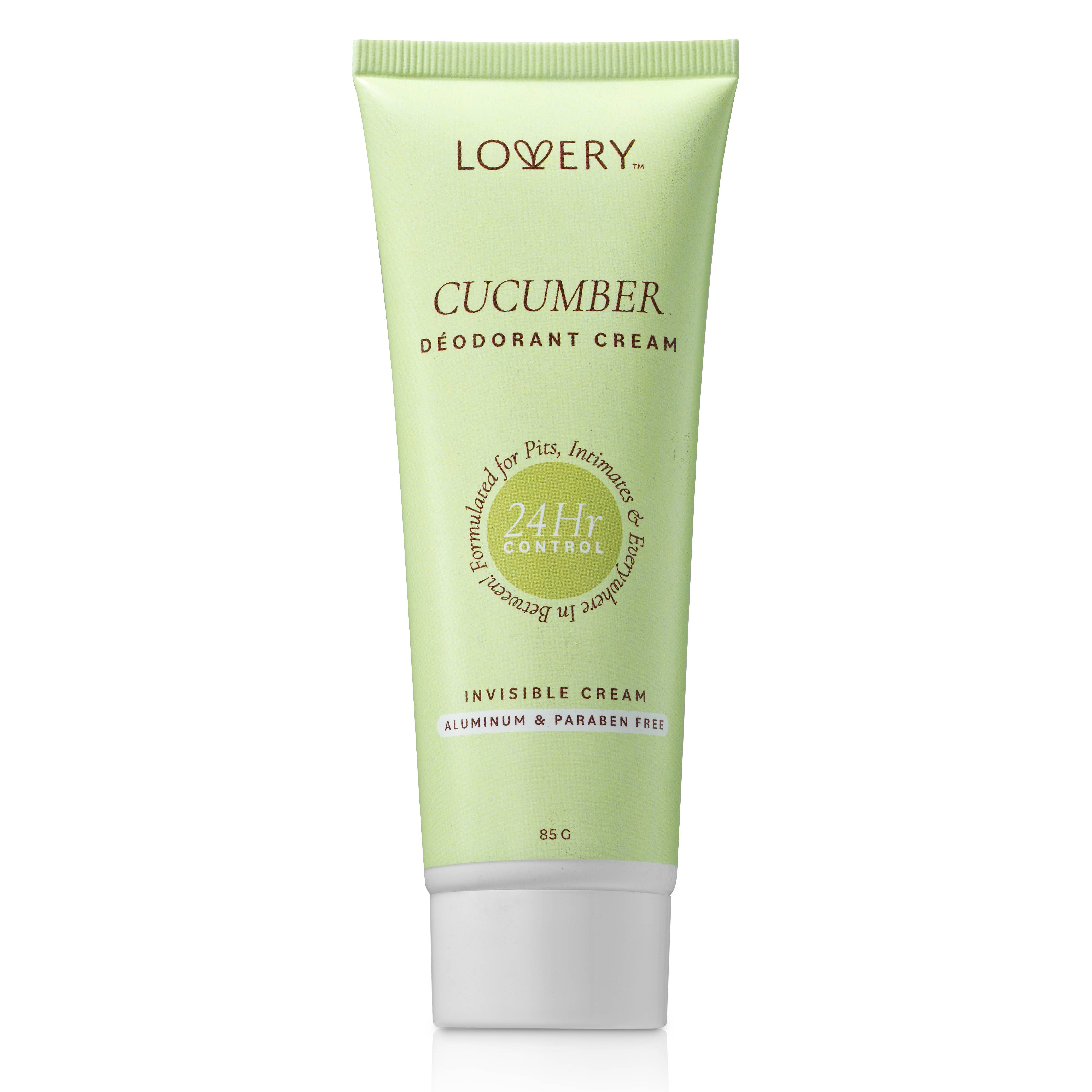 Lovery - Wholesale Deodorant - Unisex - Cucumber Scented Whole Body Deodorant Cream, 24 Hour Control0