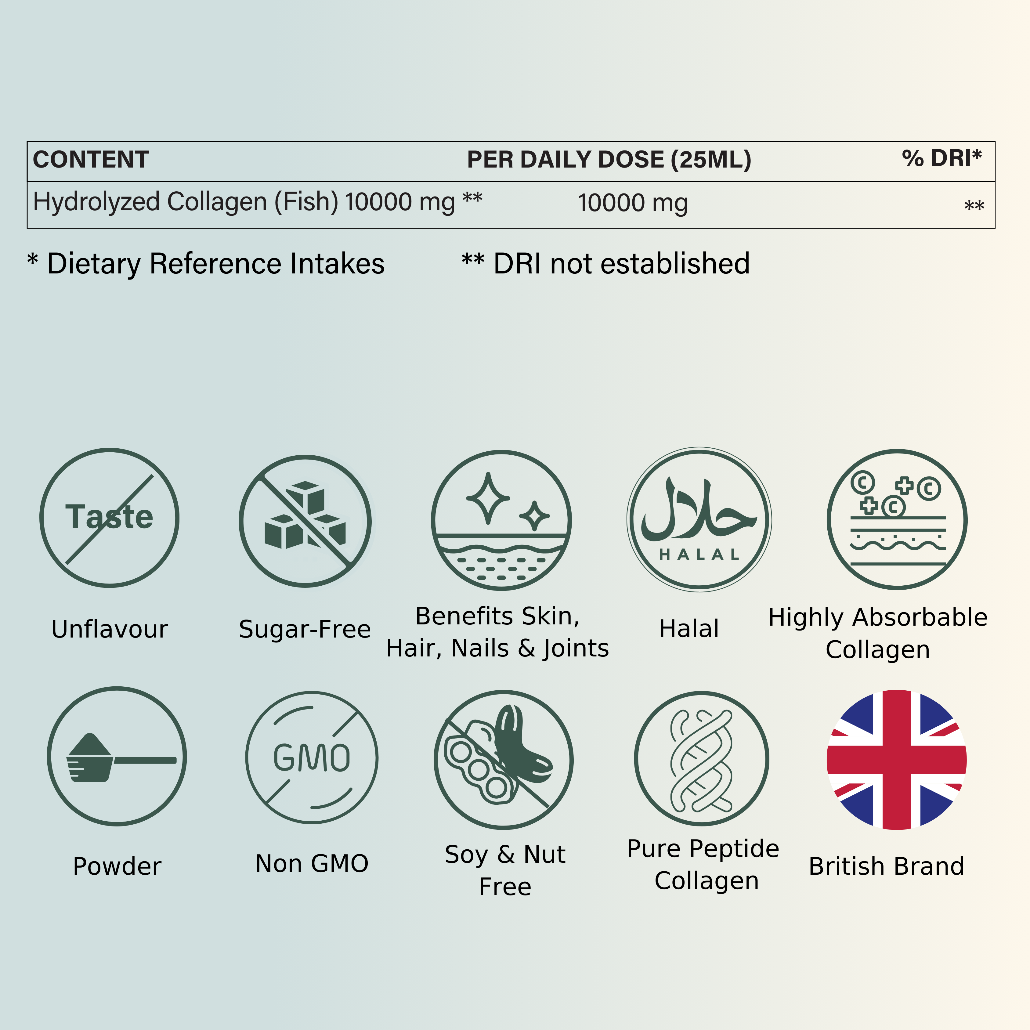 Nutri Beauties – wholesale Protein/superfood powder – NUTRI BEAUTIES Pure Marine Collagen Peptides Powder 10,000Mg13