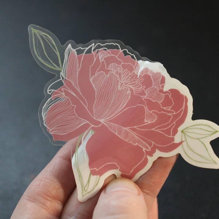 Peony Sticker for engroshandel hos Fia Wilson Artwork