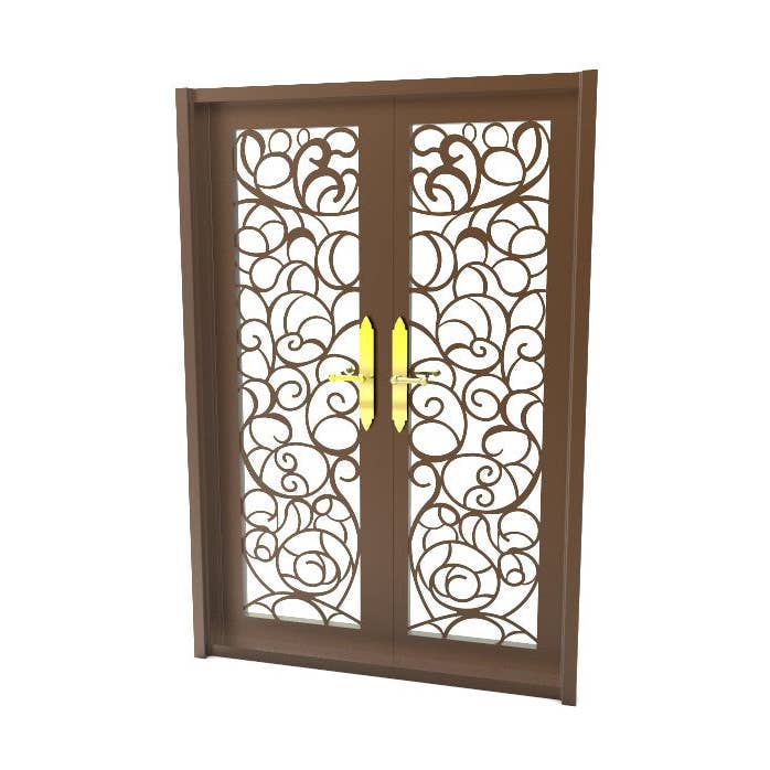 Pre-Order Only 65 x 96" Double Door Front Door Entry Door Rectangular Metal Door 15912 for wholesale by FIXTUREDISPLAYS